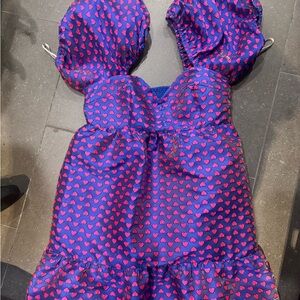 Lilly Pulitzer Nelle Short Sleeve Jacquard Dress SZ 8 Borealis Blue Lovesick